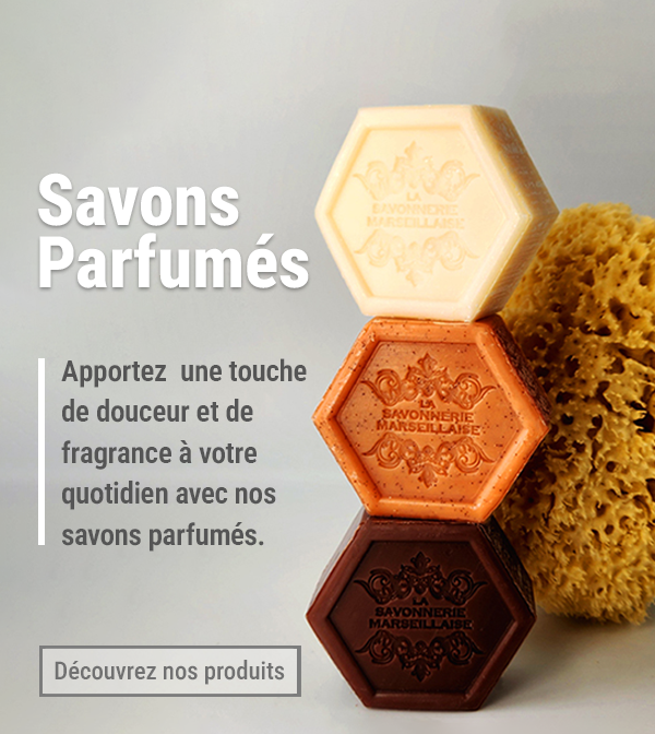 Marseille scented soaps: combine traditional craftsmanship with delicate scents to transform your beauty rituals into real moments of pleasure.